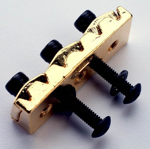 43mm Rear Mount Floyd Rose Locking Nut. Gold includes hardware. D105BB