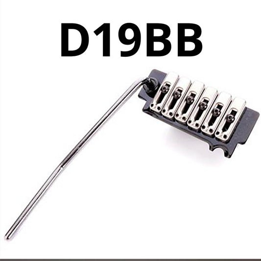 Gloss Black Wilkinson Stainless Saddle Two Point Trem- Fits Strat®D19BB