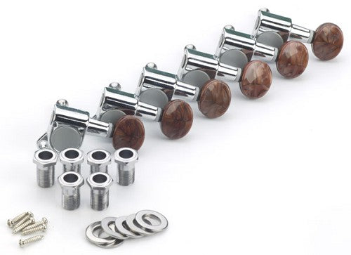 Gotoh Style Tuners, Tortoiseshell Grained tuner Button, Sweet! E50BB